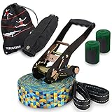 ALPIDEX Slackline Set 15 m +...