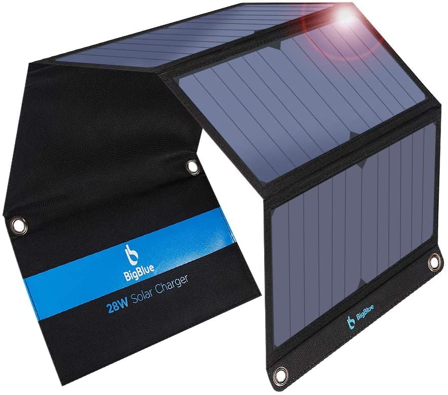 BigBlue 28W Tragbar Solar Ladegerät 2-Port...