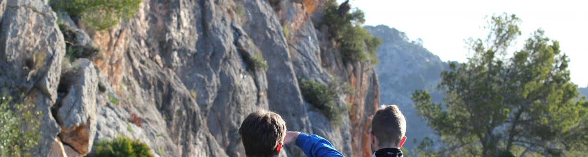 Aussicht Klettergebiet auf Mallorca