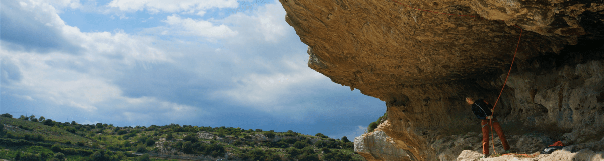 Sichern beim Klettern Sardinien