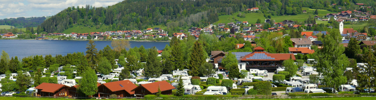 Campingplatz am Hopfensee in Bayern